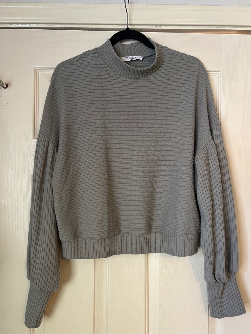 Relaxed Ribbed Crewneck Sweater